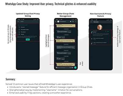 WhatsApp UX Case Study(User privacy & Usability)