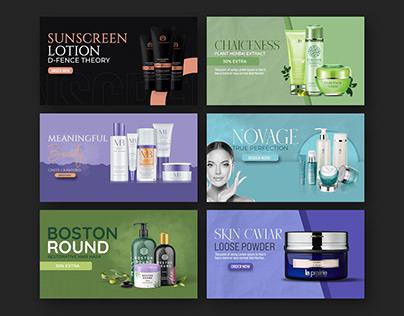 Beauty Skin Care Cosmetics Banner Design