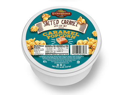 Stone Hedge Caramel Popcorn Packaging