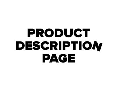 Product Description Page