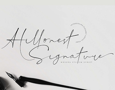 FREE | Hillonest Modern Signature Script