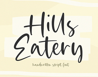 Hills Eatery Script Font