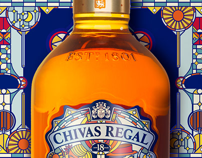 Stained glass Chivas Regal