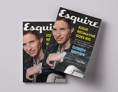 "Esquire" magzine journal cover design concept