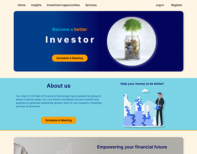 Capital market website_ landing page