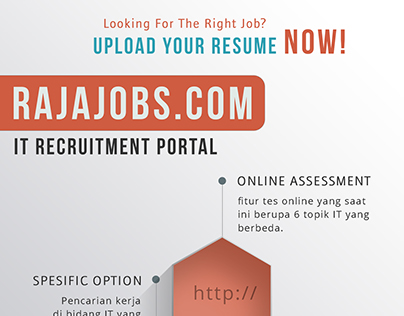 Paper size A5. Anouncement Poster for Rajajobs.com