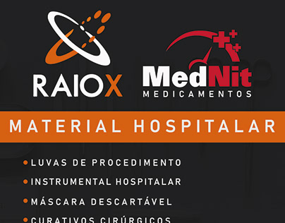 Folder loja Raio X - Material Hospitalar.