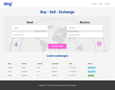 Mobile Recharge and Exchange website