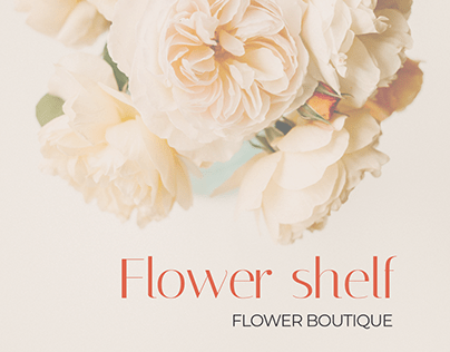 Flower shelf - design concept for flower shop