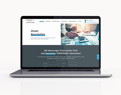 Webdesign for company in the financial industry
