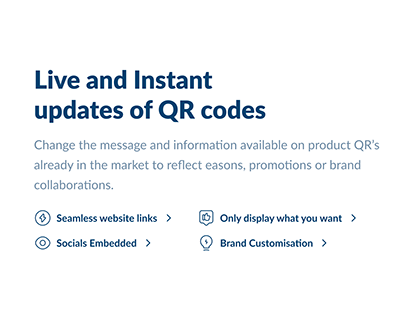 Live and Instant updates of QR codes