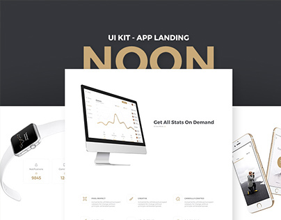 Noon UI Kit - App Landing