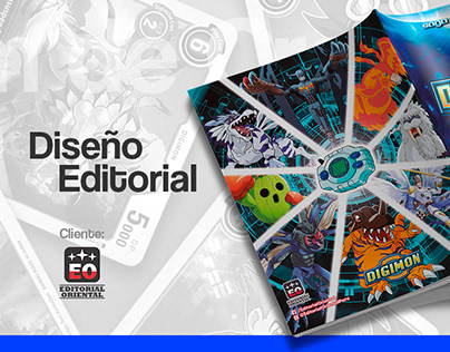 Diseño Editorial - Album de Cromos Digimon - Oriental