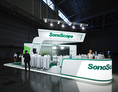 SonoScape exhibition stand, 3D MAX