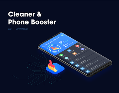 Cleaner & Phone Booster - UI App Concept