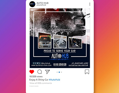 Social media post for Auto hub spare parts