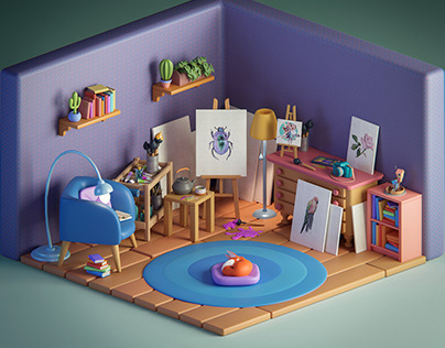 Art Studio - diorama