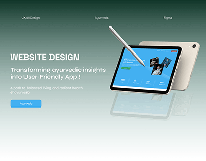 Website Design - Ayurveda application
