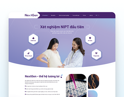 Project thumbnail - NextGen NIPT - Medical Landing Page Design