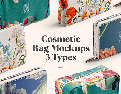 Cosmetic Handbag Mockups