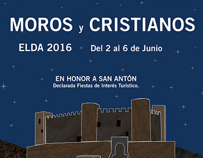 Cartel Fiestas Moros y Cristianos 2016