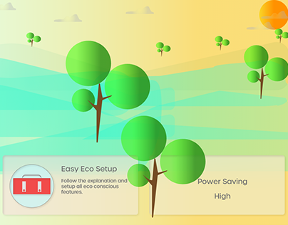 Fictitious Power saving App UI design