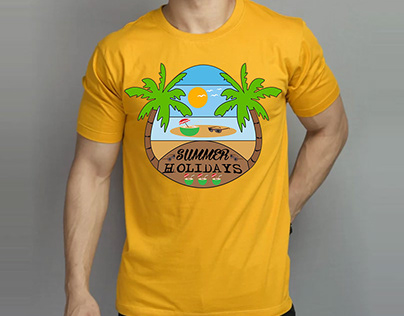 Summer Holidays T-Shirt Design