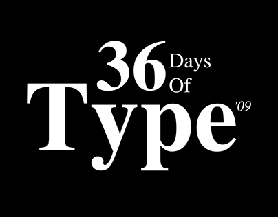 36 Days Of Type 2022