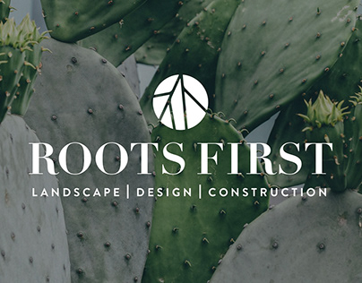 Roots First Landscape Branding