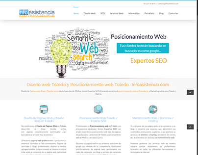 Infoasistencia.com Diseño Web / Posicionamiento Web SEO