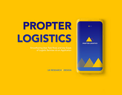Propter Logistics UI UX