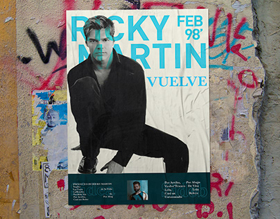 Ricky Martin vuelve album promotion poster