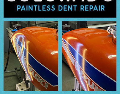 Remove Dents on Motorcycles using PDR