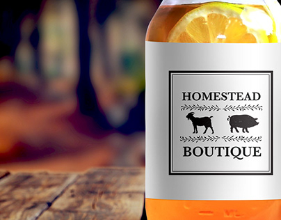 Homestead Boutique Logo & Label Design