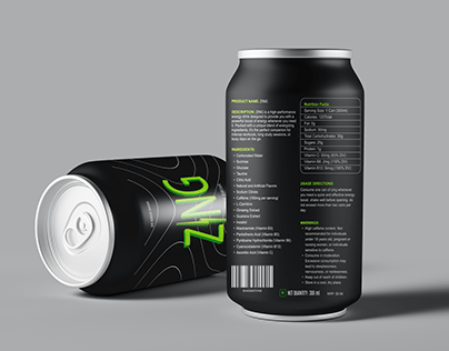 ZING Energy Drink | Logo Design | Package Design