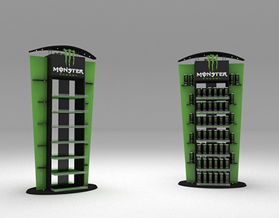 Monster energy Rack - 3D concept art