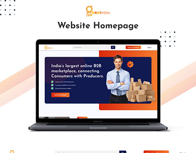 Grist India Website Homepage UI Design