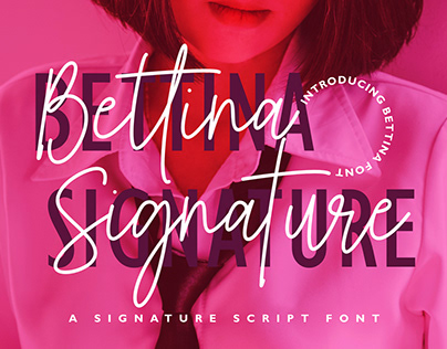 Bettina Signature Font - FREE Commercial Use