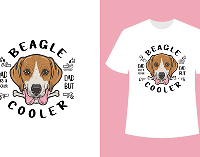 Typography, Beagle graphc T-shirt design