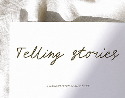 Telling Stories font