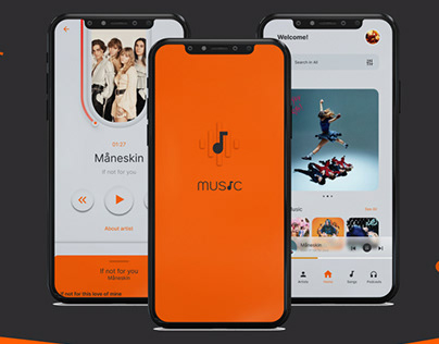 Mobile application for listening to music