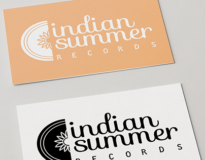 Indian Summer Records - logo design Indie Record Label