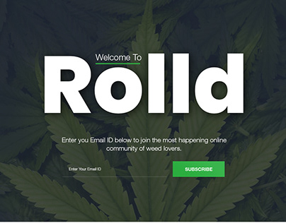 Web design for weed app reviews and ratings