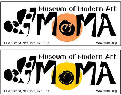 The Museum of Modern Art bumper sticker design