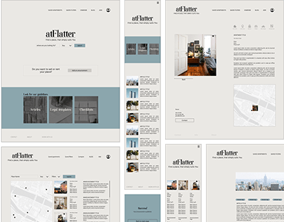 UX/ UI Design: Finding an apartment Website