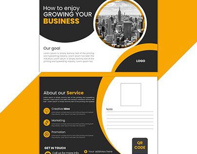 Corporate Business Post Card Design