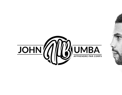 Réalisation de logo pour John Mbumba lettrage main