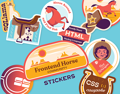 Frontend Horse Community Stickers