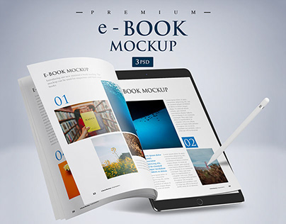 e-Book Mockup PSD