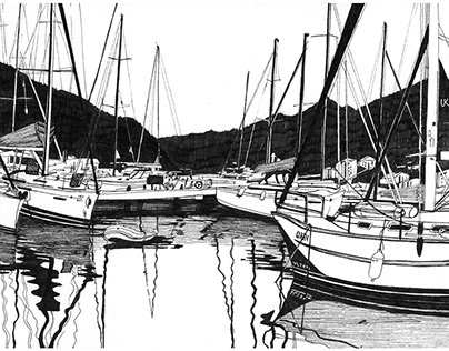 illustration /sailboats